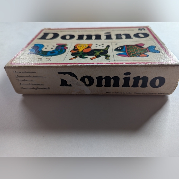 Vintage Animal Domino Game - Jumbo, Hausemann & Höte - Animal Dominoes from 1972 - Picture 3 of 9
